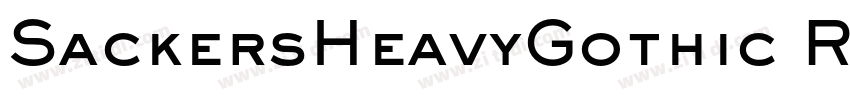 SackersHeavyGothic R字体转换